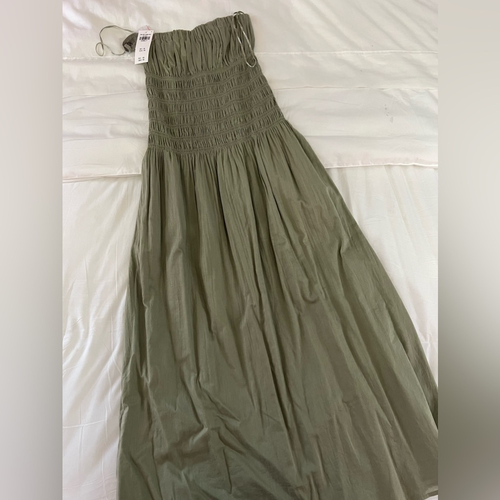 Abercrombie strapless long dress